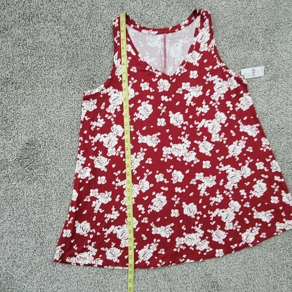 Lane Bryant Floral Flowy V-Neck Tank Top Sleeveless Blouse Size 14/16   "NEW" - Picture 8 of 12